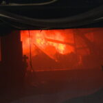Hambrug Veddel - Feuer in Lagerhalle