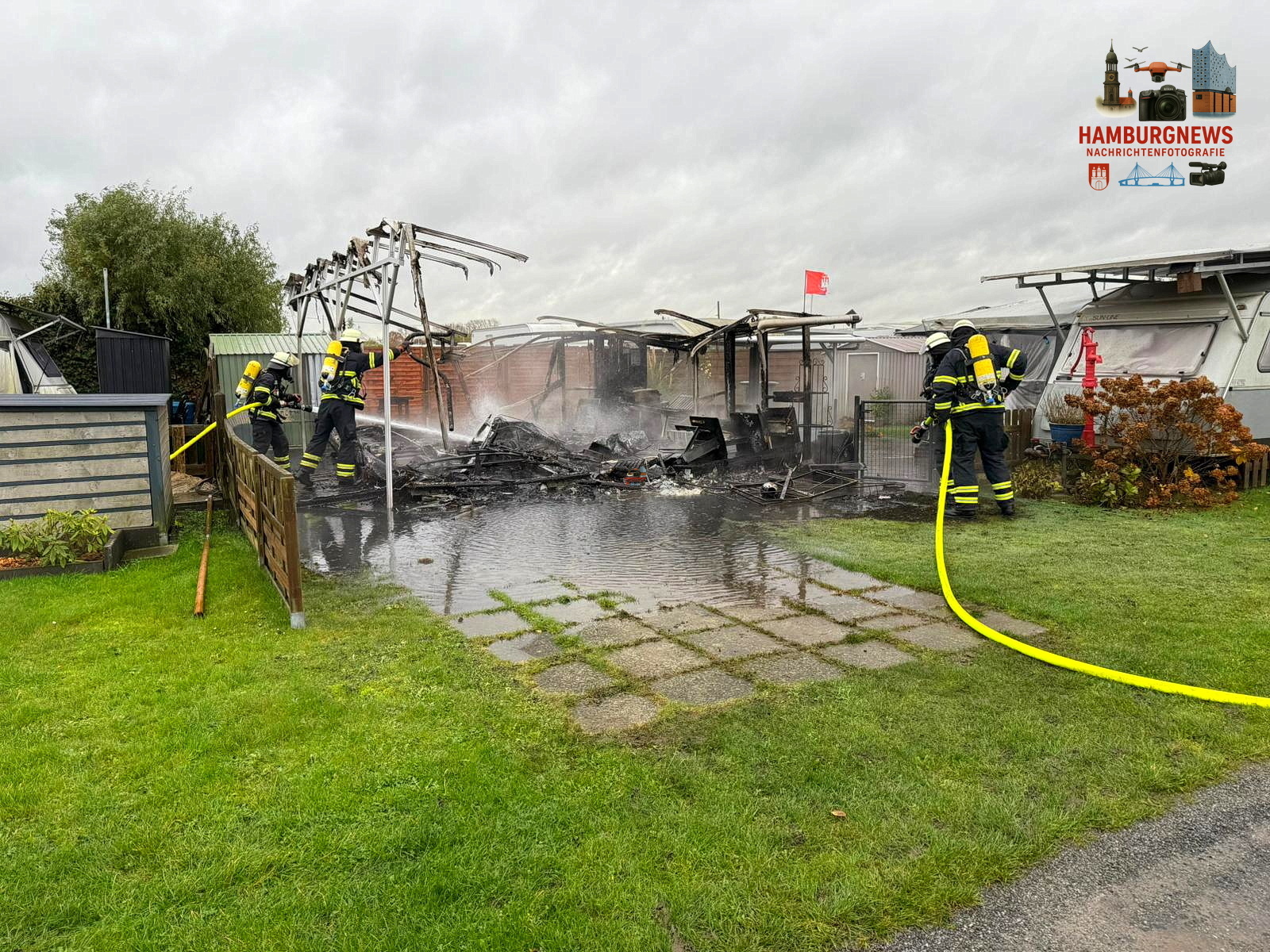 15.11.2025 Wohnwagen auf Campingplatz niedergebrannt