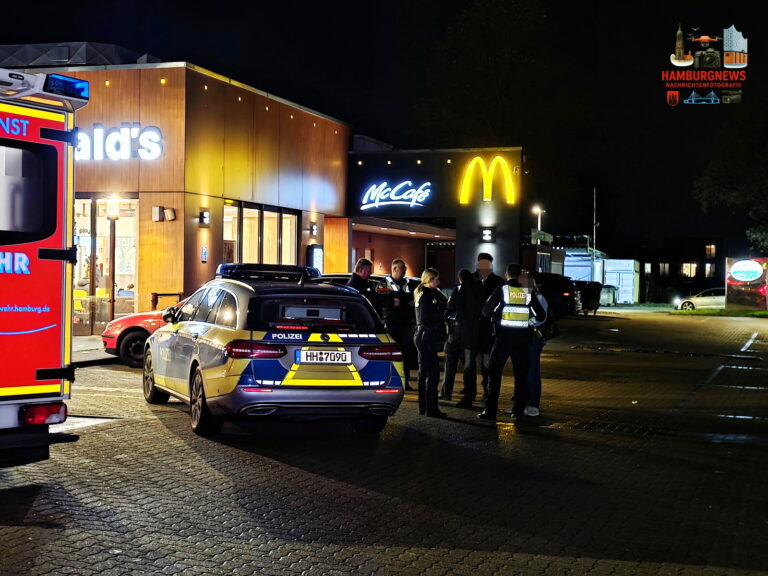 Hamburg Neugraben - Sorgerechtsstreit endet in Schlägerei bei Mc. Donald - 3 Verletzte