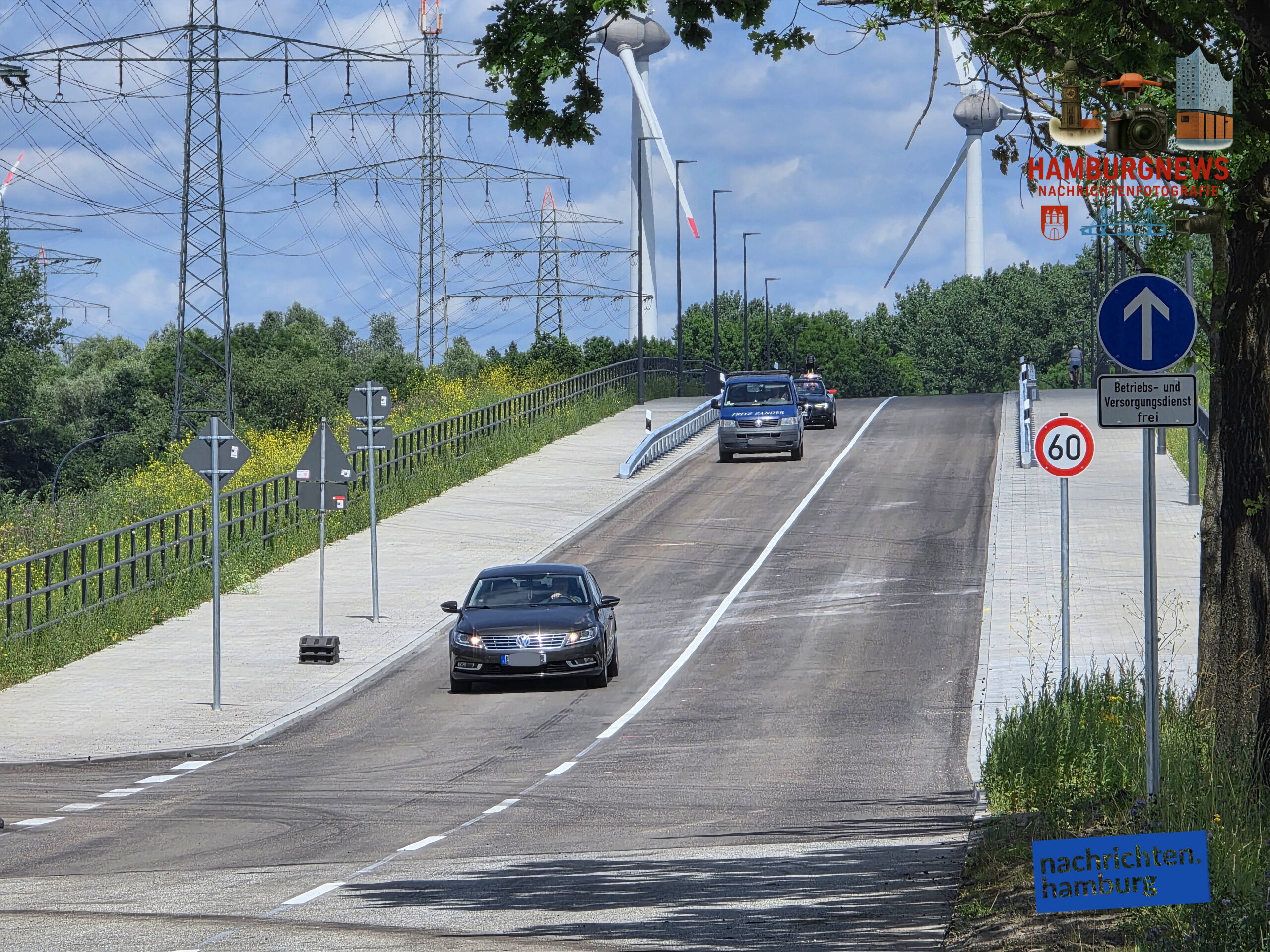 Hammburg Moorburg -Waltershofer Straße früher als geplant wieder frei