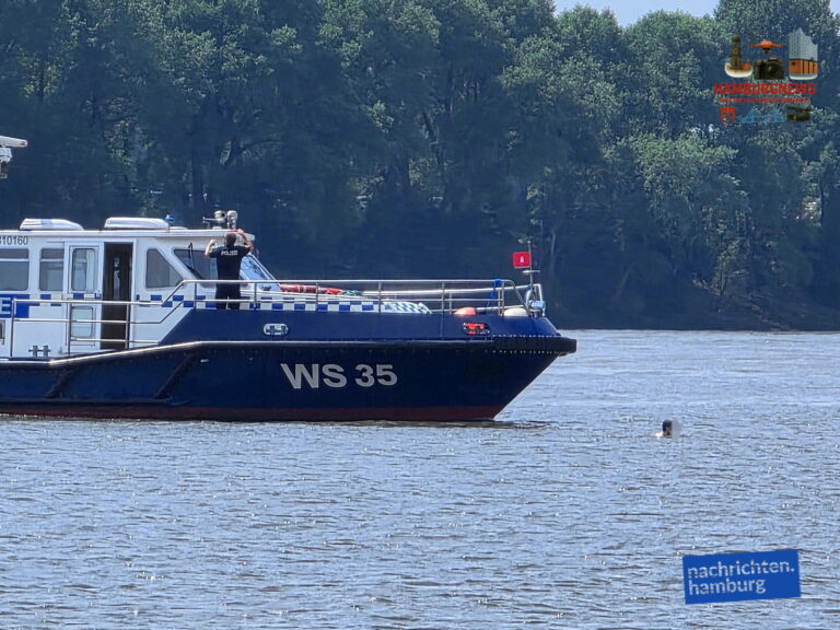 Nach tödlichem Badeunfall - wieder Schwimmer im Fahrwasser der Elbe