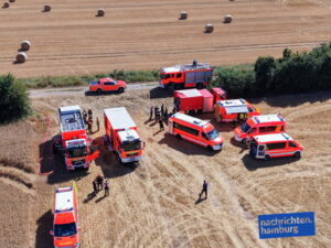 Vier Löschzüge waren im Einsatz
