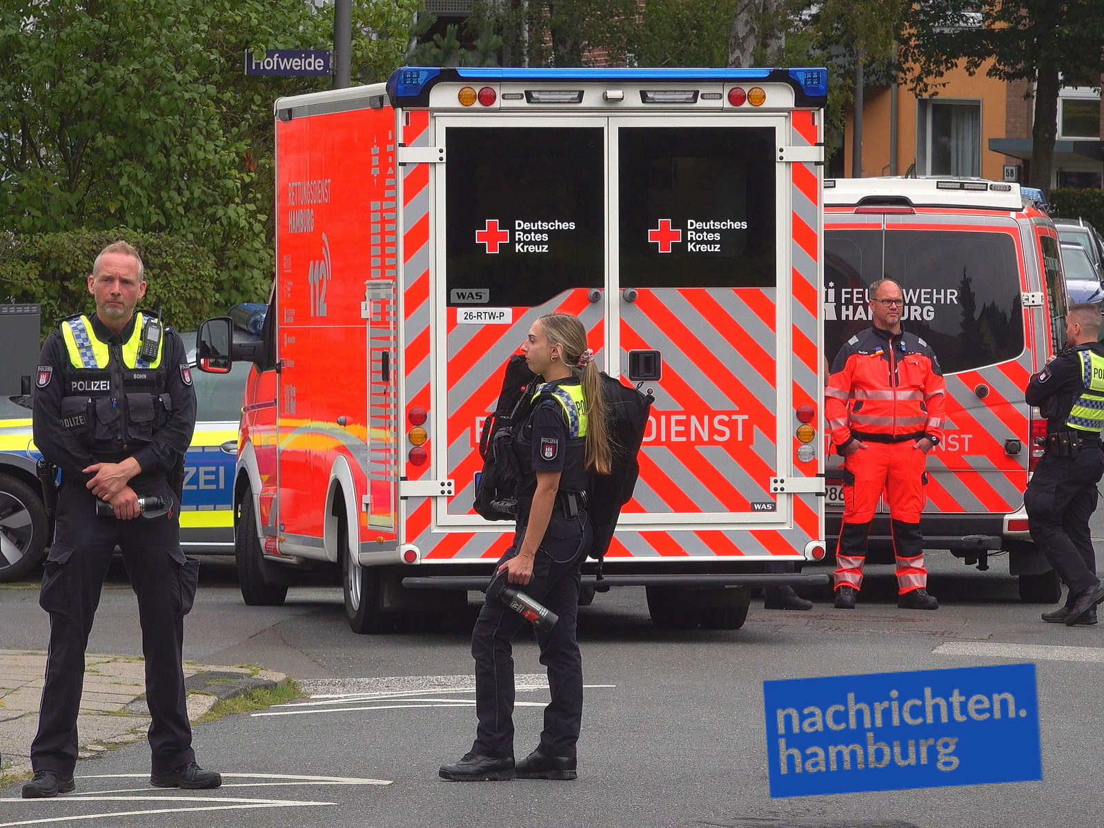Rettungswagen vor Ort