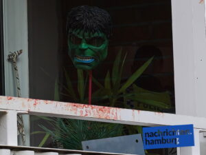 Maske in der Scheibe
