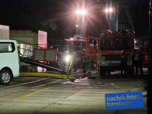 Feuerwehr auf dem Gelände