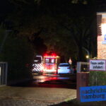 Rettungskräfte auf dem Gelände