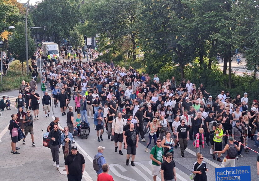 Demo-Rave zieht durch Hamburg – Tausende feiern und demonstrieren