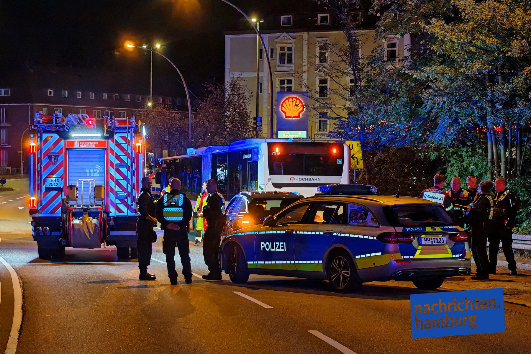 Die Unfallstelle im Überblick