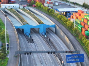 Einfahrt in den Elbtunnel