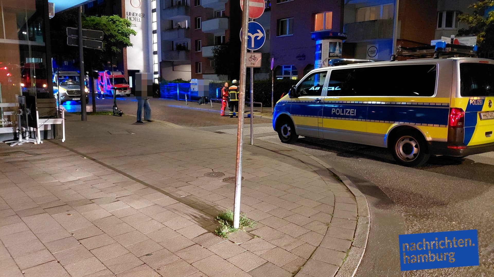 Polizei am Einsatzort
