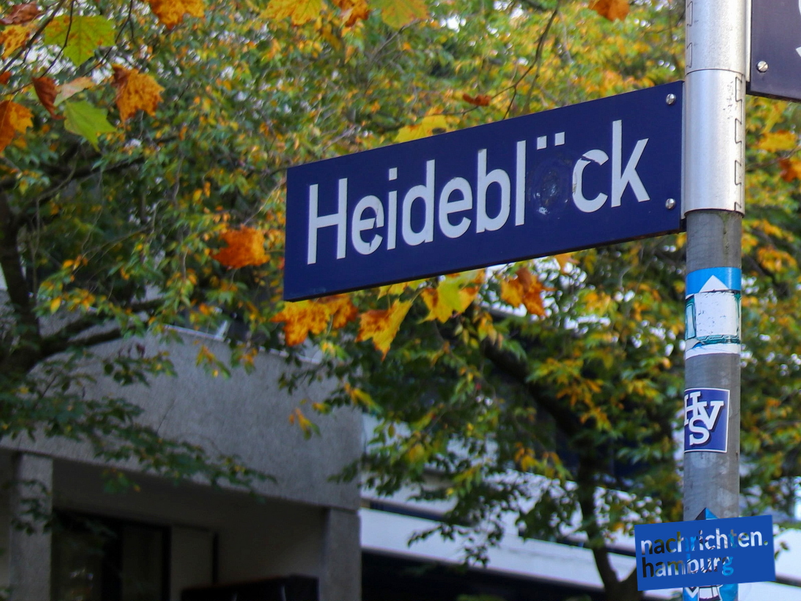 Schild Heideblöck