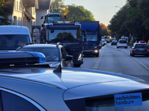 Stau auf der Cuxhavener Straße